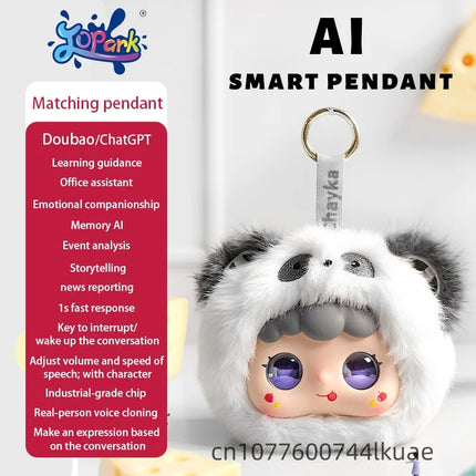 JoPark Plush Robot Cute Smart AI Pet Companion|Touch Interactive W/Tuya APP | Voice & Emotion Recognition|Gift Choice All Ages