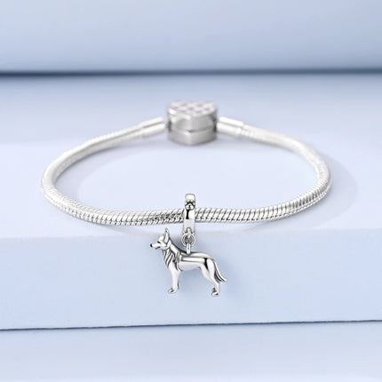 Hot Sale 925 Sterling Silver Puppy Beads & Teddy & Golden Retriever Dangle Charm Fits Bracelet Beloved Pet Pendant Gifts