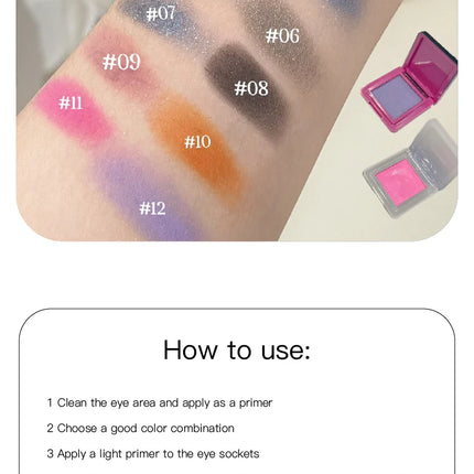 Sexy Black Violet Eye Shadow Matte Wild Rose Pink Eyeshadow Shy Orange Eyes Makeup Easy To Color Blue Diamond Sparkle Eyeshadow