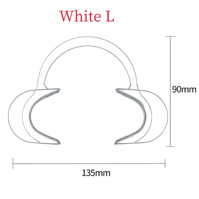 JUMTOP Dental C Shape Mouth Opener Plastic Lip Cheek Retractors Clinic Mouth Gag Orthodontic Tool