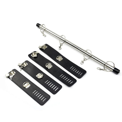 BDSM Kit Leg Spreader Bar Handcuffs Ankle Cuffs Bondage Restraints Open Mouth Gag SM Sex Toys For Couples Bedroom Adult Games