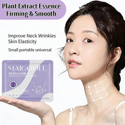Peptide Firming Neck Mask Lifting And Firming Neck Skin Reduce Fine Lines Deeply Moisturize Makes Skin Glow Nourishing Neck Care