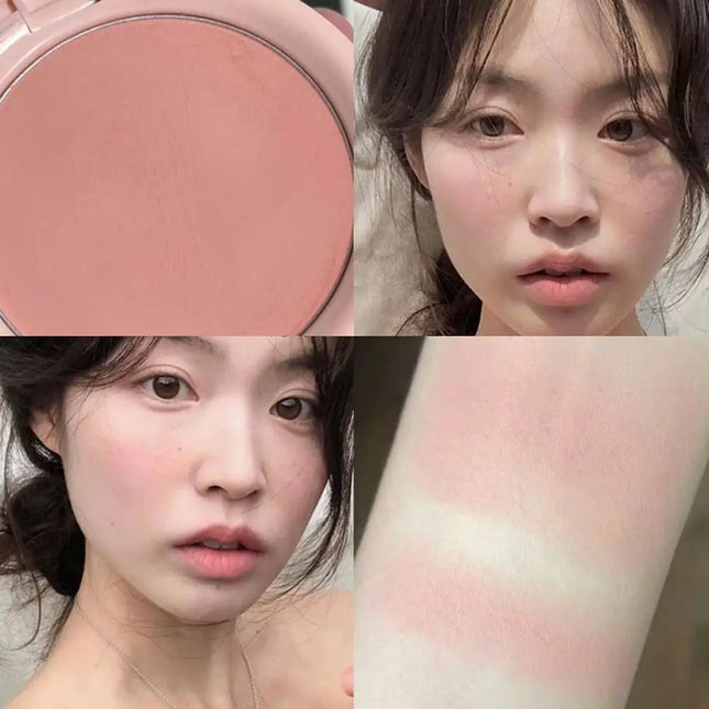 Autumn Winter Cheek Contour Natural Matte Low Saturation Nude Color Korean Cute Girl Monochrome Blush Powder Blusher Palette