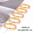 5 pcs gold color / China Mainland / 4