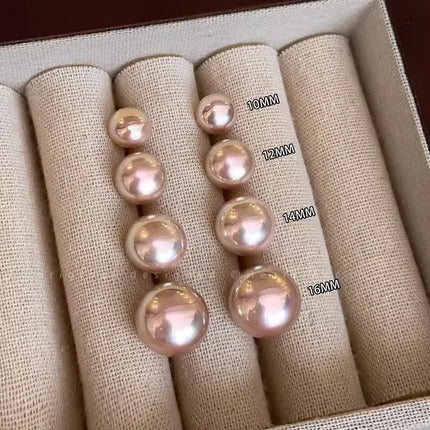 French Simple Pearl Silver Needle Earrings for Women Exquisite Imitation Pearl Elegant Stud Earrings Wedding Party Jewelry