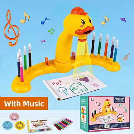 Electric Deer Projection Drawing Board Multi-Functional Writing Board Learning Drawing Can Erase Coloring Educational Toys