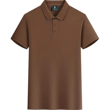 Summer 100% cotton overalls polo shirt custom company logo embroidered lapel short-sleeve T-shirt printing