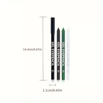 Matte Smooth Green Black Eyeliner Gel Pencil Fast-drying Waterproof Anti-sweat Lasting Eyeliner Pen Eye Beauty Makeup Cosmetics
