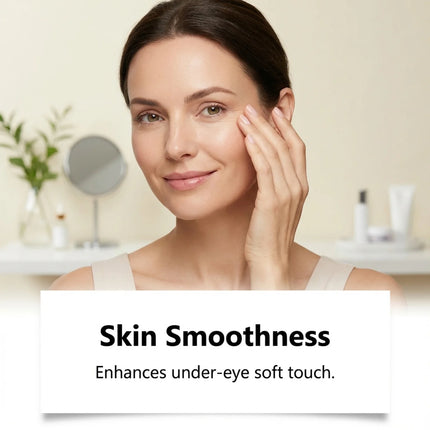 Eye cream nourishes eye area skin, tightens, smooths fine lines, deeply moisturizes, glows with radiance