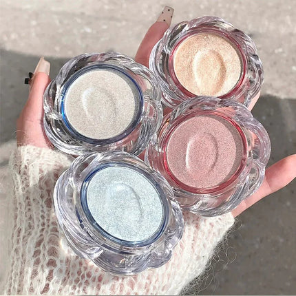 LEE INTO Dream Flower Highlight Powder Brightens and Contours Pearlescent Glitter No Flying Powder