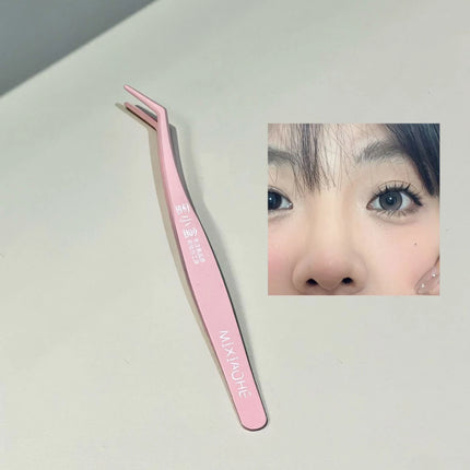 Stainless Steel Eyelash Tweezers False Eyelashes Applicator lash extenstions Removal Tweezer fake Lashes Extension makeup tools