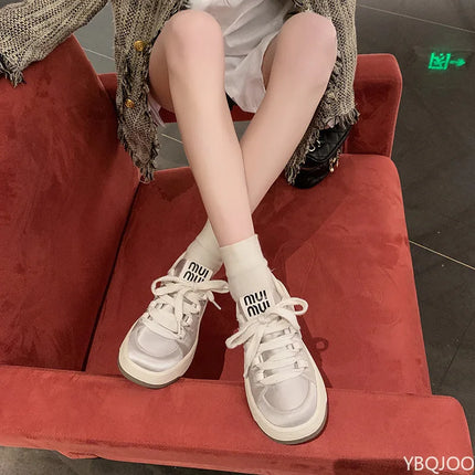 Women's Thick Soled Casual Board Shoes 2025 New Spring and Summer Sports Shoes Women's Shoes Soft Soled Comfortable Sports Shoes