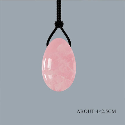 Natural Yoni Egg Set Rose Quartz Jade Eggs Women Kegel Exerciser Feminine Muscles Tightening Hygiene Health Care Massage Stone