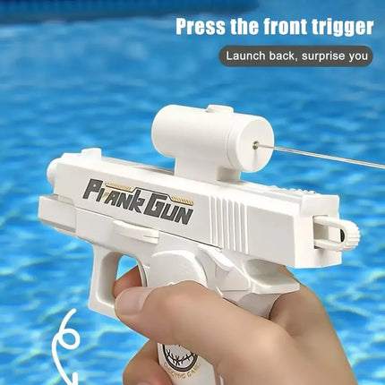 New Creative Double sided Reverse Water Spray Gun Trick Tactics Double sided Reverse Water Spray Mini Water Play Toy
