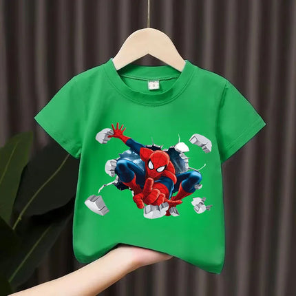 Summer Boys T-shirt Cotton Short Sleeve Kids Girls Tops Cartoon Graphic T Shirts Kids Clothes Casual Fashion Kids Tops