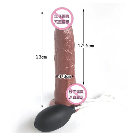 Ejaculating Penis Realistic Squirting Dildo Strong Suction Cup Soft Dildos for Women G-Spot Anal Vagina Massager Prostate Play