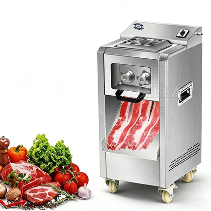 Commercial Electric Automatic Meat Shredder Stainless Steel Heavy Duty Anti-Slip 220v Meat Cutting Machine for Restaurant Home