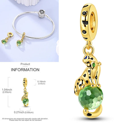 New 925 Sterling Silver Cactus Four Leaf Clover Charm Spring Green Series Bead Pendant For Original Beads Bracelet DIY Jewelry