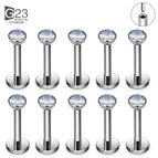 10Pcs Titanium 2 / 18G 1.0x10x4x2mm