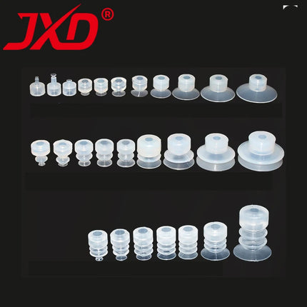 JXD SPL-S02/04 SP-S04/06/08/10/12/15/20/25/30 Mini White Silicone Pneumatic Vacuum Suction Cup