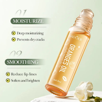 SADOER Fruits Lip Oil Lips skincare Moisturizing Nourishing Hydrating Anti Wrinkle Lipstick Lip Balm Beauty Lips Skin Care
