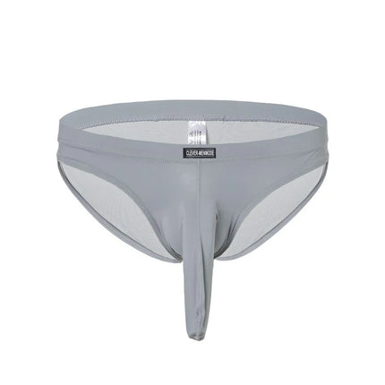 Men Sexy Underwear Man Long Penis Sheath Elephant Nose Briefs Ball Cock Pouch Underpants Ice Silk Panties Hombre Cueca