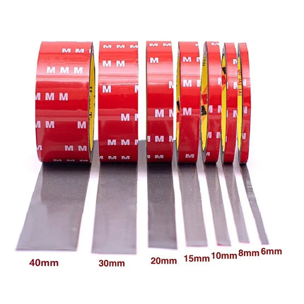 3Meters Extra Strong Double Sided Tape Adhesive 0.8mm Thick For Car Industry Special High Viscosity Mounting Fixing Sticky Tape