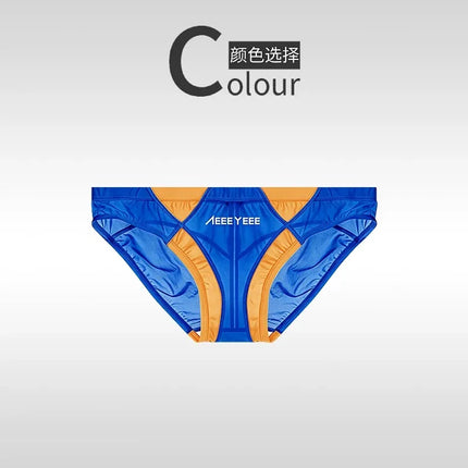 Men's Underwear Lovely Briefs Boxer Ultra-Thin Ice Silk Low Waisted Youth Transparent Traceless Sport Pants