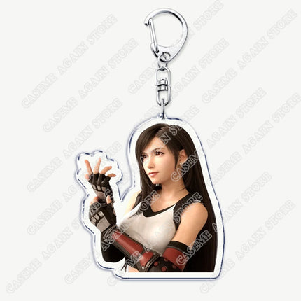 Popular Game Keychains for Accessories Key Chain Jewelry Keyrings Cloud Strife Ffvii Tifa Sephiroth Vincent Valentine Fans Gifts