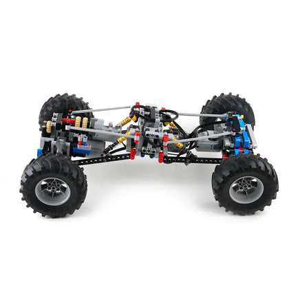 MOC 4WD Off-Road Car with Suspension Shocks 4-Wheel Drive Remote Control Power Servo Motor Climbing Toy Gift