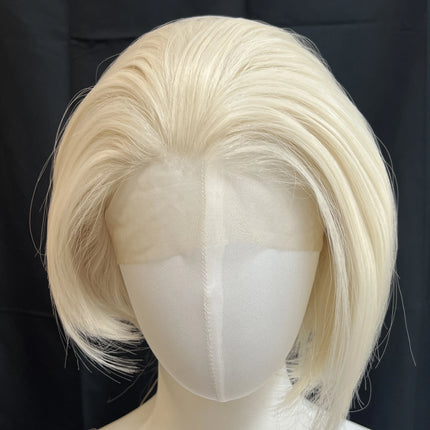 Ashely Short Blonde Synthetic Lace Wigs 13*4 Lace Front Wig for Man Nature Hairline High Temperature Fibers Boy Cosplay Wig