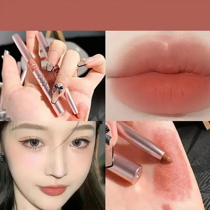 Matte lipliner Long-lasting Automatic Lip Liner Lipstick Lip Pencil Line Pen Beauty Waterproof Moisturizing