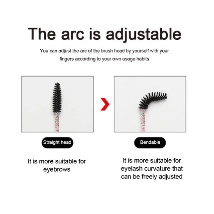 New 100pcs Eyelash Extensions Brush Microbrush for Eyelashes Spoolie Brushes Eyebrow Comb Brushes Makeup Cosmetic Tools HZS24