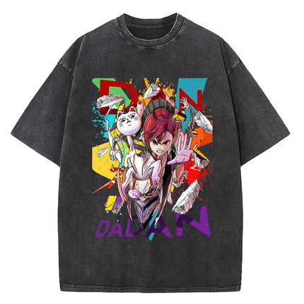 Japanese Anime Dandadan Okarun T-shirt Men T Shirt Cartoon High Quality Cotton Tshirt Aesthetic Fashion Tee Male