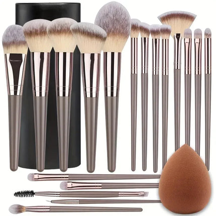 Professional 3-20PCS Makeup Brushes Set Soft Fluffy Foundation Eyeshadow Concealer Blending  Kabuki Women Beauty Tool