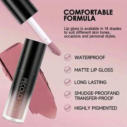 Velvet Matte Lipstick Sexy Red Lip Gloss Waterproof Long Lasting Easy Coloring Non-fading Non-stick Cup Liquid Lip Stick