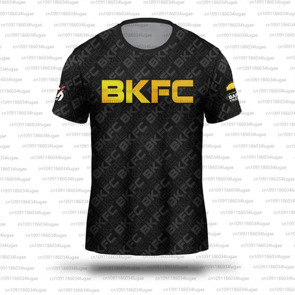 BKFC Boxing Fan Fightwear Men Women Breathable Sportswear Man Kids Summer Casual Round Neck T-shirt Male Short Sleeves Tops Tee