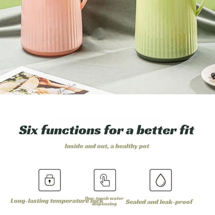Glass thermos double-layer kettle household 1L large-capacity hot water bottle liner vacuum thermos bottle warmer coffee kettle