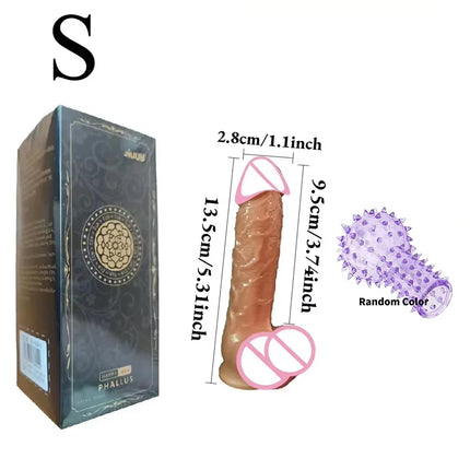 Soft Realistic Thick Huge Dildo Gay Adults Sex Toy for Women Suction Cup Big Dick Anal Plug Vaginal Masturbators Silicone Penis