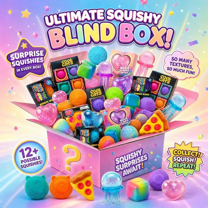100+ Pieces Assorted Squishy Figures Blind Box Surprise Toys, Slow Rising Soft Fidget Toys Featuring Giant Gorilla, Moai Head, P