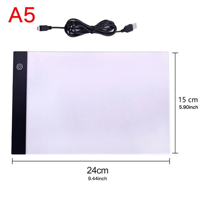 A3/A4/A5 Three Level Dimmable Led Light Pad Drawing Board Pad Tracing Light Box Eye Protection Easier for Diamond Painting