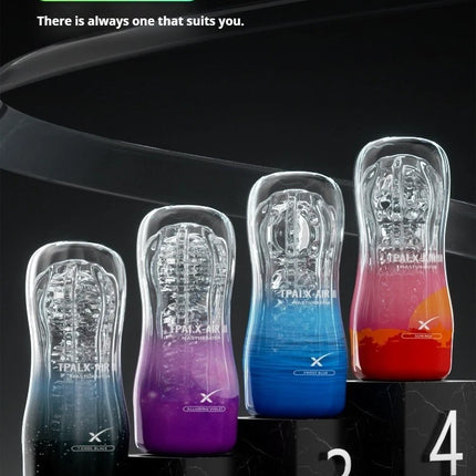 Male Masturbator Aircraft Cup Powerful Vacuum Sucking Transparent Soft Vagina Anal Pocket Pussy Penis Exercise Sex Toys Men 18+