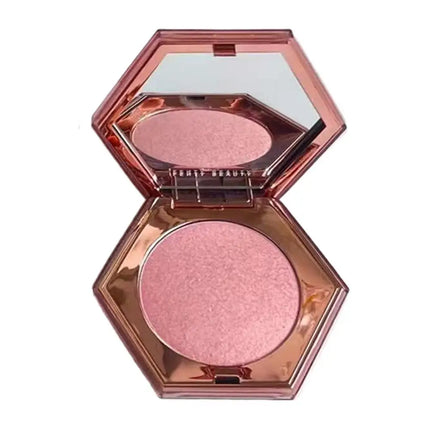 Highlight Powder,Face Highlighter Palette Pink Pearl Shimmer Smooth Baked Powder Face Highlight Contouring Smooth Glitter Powder