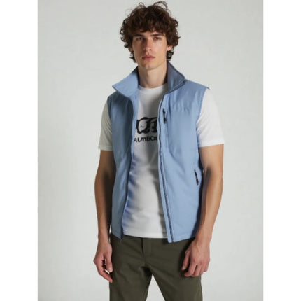 Outdoor workwear jacket Men's breathable lightweight top  Spring and Autumn thin high-end solid color stand-up collar vest