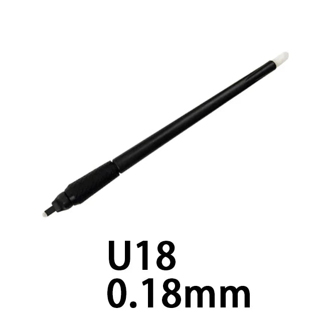 5/10/50PCS New Disposable Microblading Manual Tattoo Pen Sterilized Permanent Makeup Eyebrow Pen With U Blades