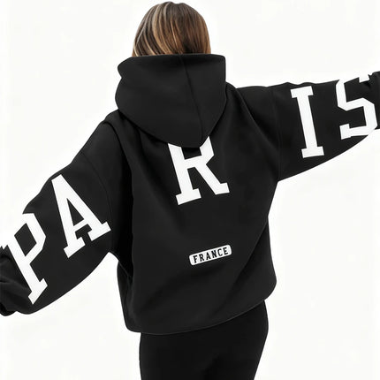 European And American Loose Casual Pullover Hoodie Sweatshirt Coat Printed Letter Pattern High Street Hip-Hop Trendy Men Women