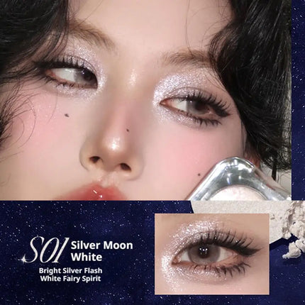 Colorkey Sparkling Single-color Eyeshadow Palette - Shiny Highlight, Non-smudging, Versatile for Daily Face Makeup