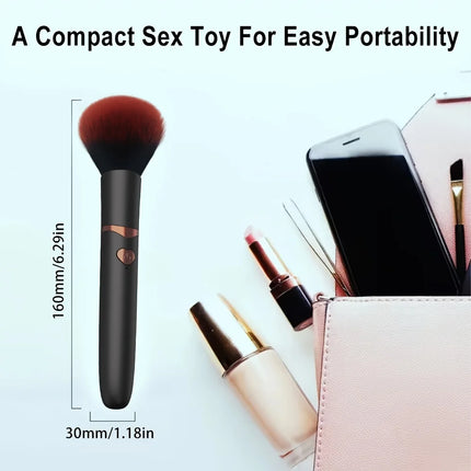Sex Toys Erotic Brush Vibrator Vaginal Clitoral & Nipple Stimulator with 10 Vibration Modes G-Spot AV Dildo Vibrator for Women