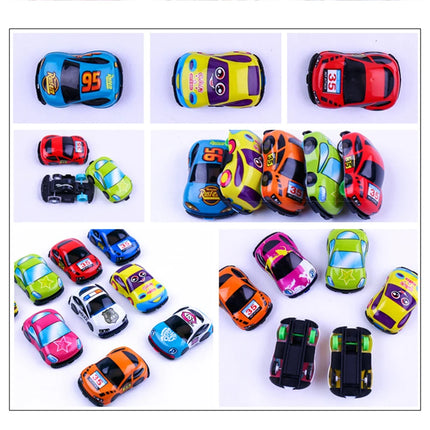 10/20pcs Pull Back Cars Plane Toys Cute Cartoon Plastic Toy Cars for Child Mini Car Model Funny Kids Toys Kindergarten Toys TMZ