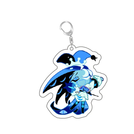 Hot Game Cookie Chibis Keychain Shadow Milk Pure Vanilla Key Chain Bag Keyrings Jewelry Gamer Fans Gifts Accessories